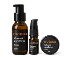 champô, óleo, bálsamo para Barba