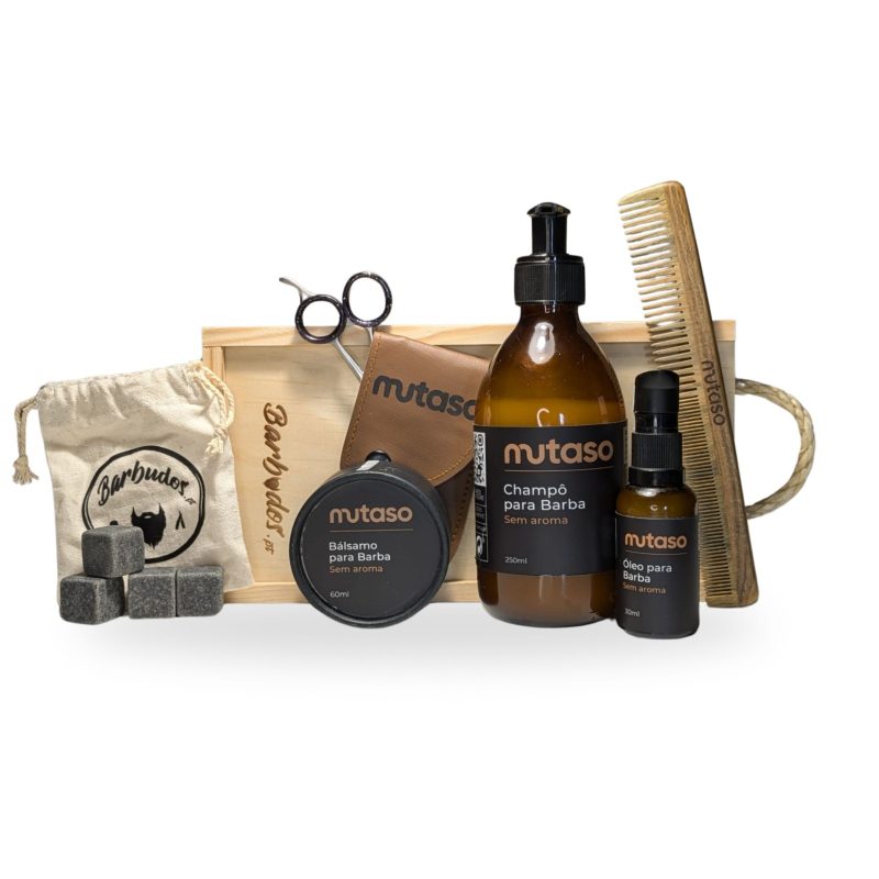 kit premium barba com pente